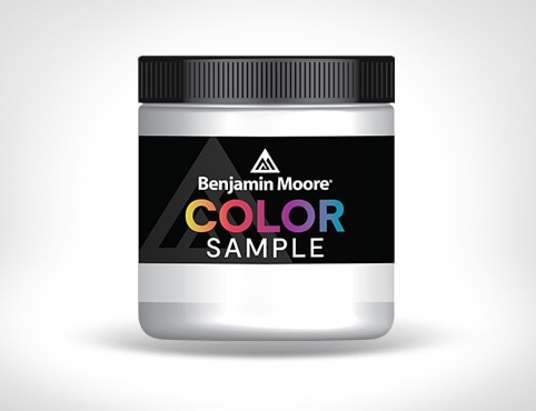 A Benjamin Moore 8 oz. paint color sample. A Benjamin Moore 8 oz. paint color sample.