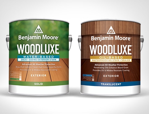 Woodluxe® Oil- and Water-Based Exterior Stains. Woodluxe® Oil- and Water-Based Exterior Stains.